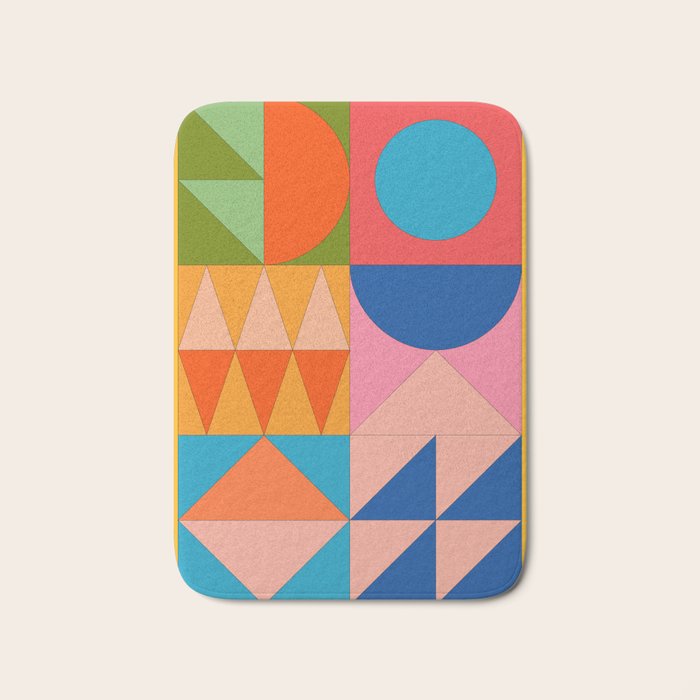 Geometric Shapes 237 Bath Mat Gallery Image 1