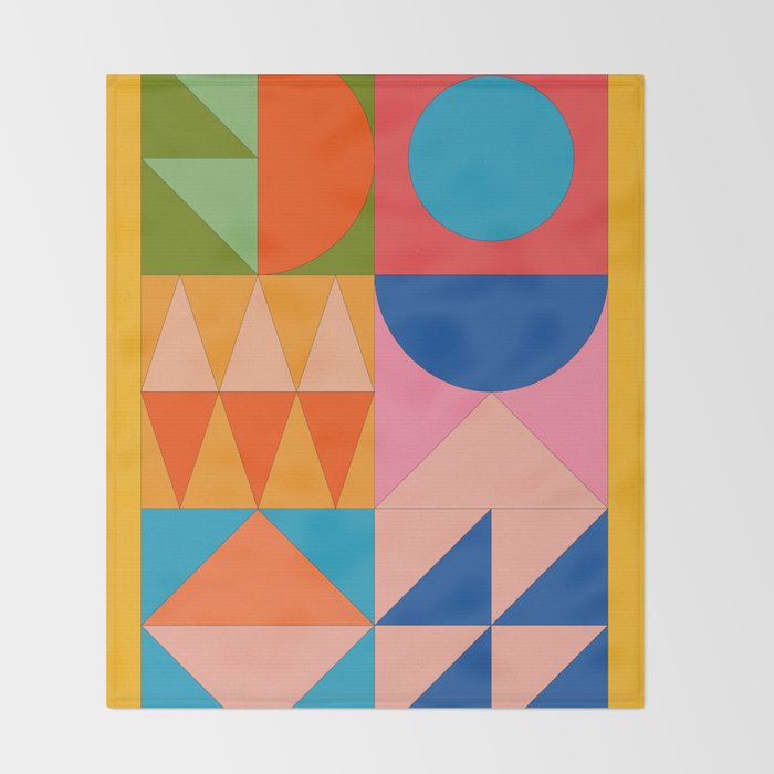 Geometric Shapes 237 Throw Blanket Gallery Image 2