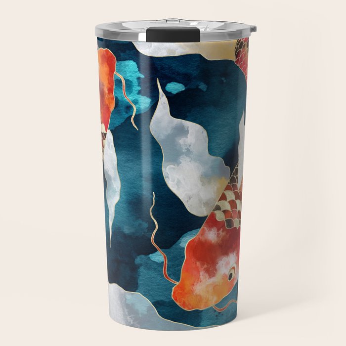 Metallic Koi II Travel Mug Gallery Image 1