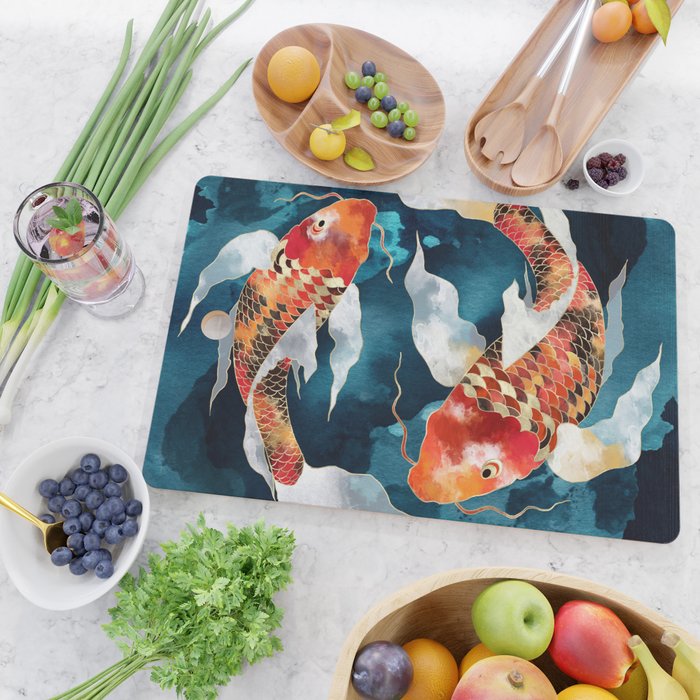 Metallic Koi II Cutting Board Gallery Image 2
