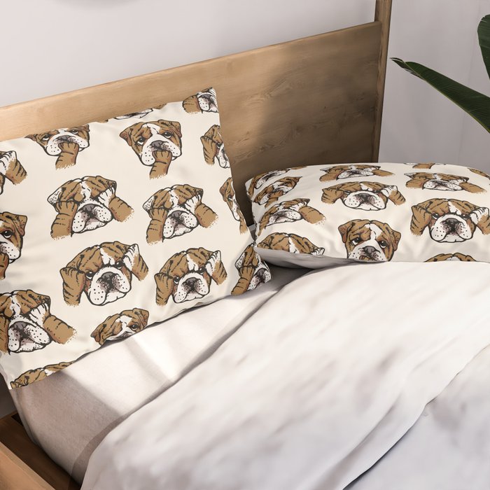 No Evil English Bulldog Pillow Sham Gallery Image 2