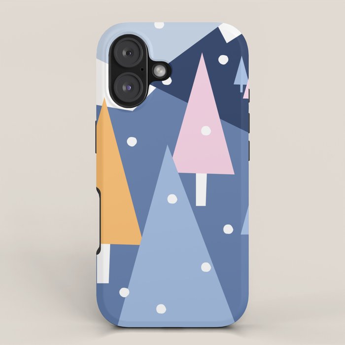 Snowy mountains and trees iPhone Case Gallery Image 1
