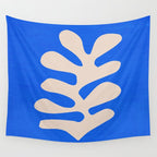 Chathams Blue: Wild Leaf | Matisse Foliage Paper Cutouts 02 Wall Tapestry Gallery Image 4