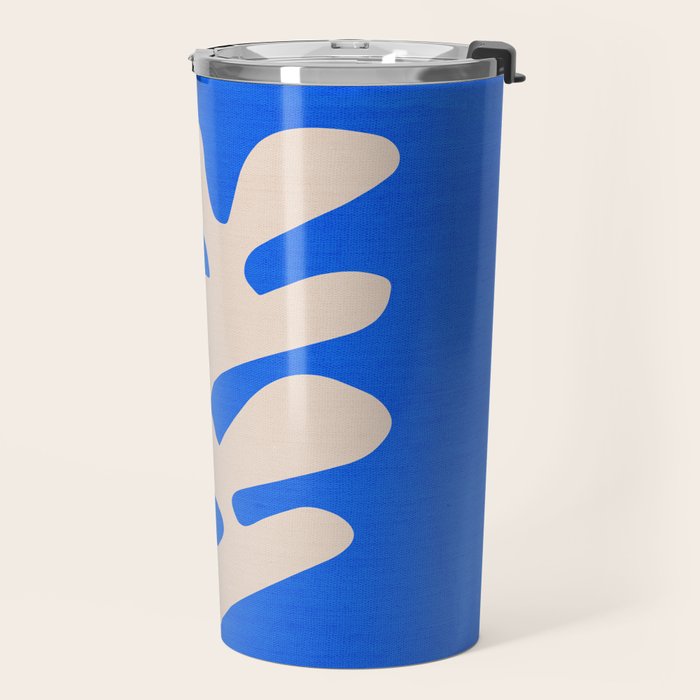 Chathams Blue: Wild Leaf | Matisse Foliage Paper Cutouts 02 Travel Mug Gallery Image 2