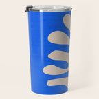 Chathams Blue: Wild Leaf | Matisse Foliage Paper Cutouts 02 Travel Mug Gallery Image 3