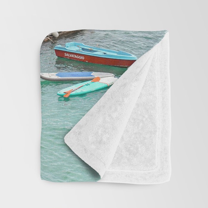 Capri Island Summer Photo | Bagni di Maria Beach Club Art Print | Italy Landscape Travel Photography Throw Blanket Gallery Image 3