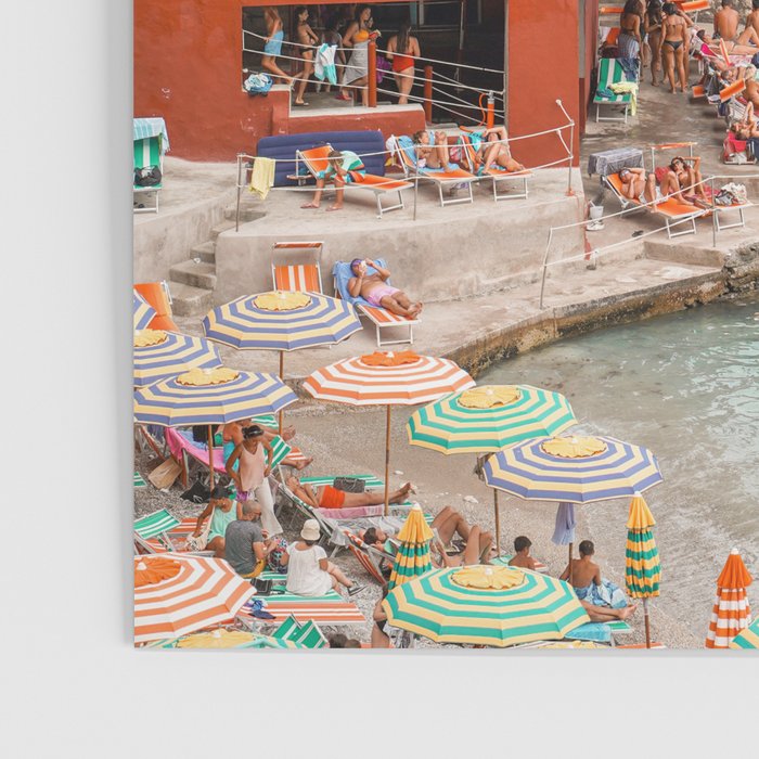 Capri Island Summer Photo | Bagni di Maria Beach Club Art Print | Italy Landscape Travel Photography Poster Gallery Image 3