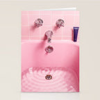 Pink Bathtub Stationery Card Gallery Image 2