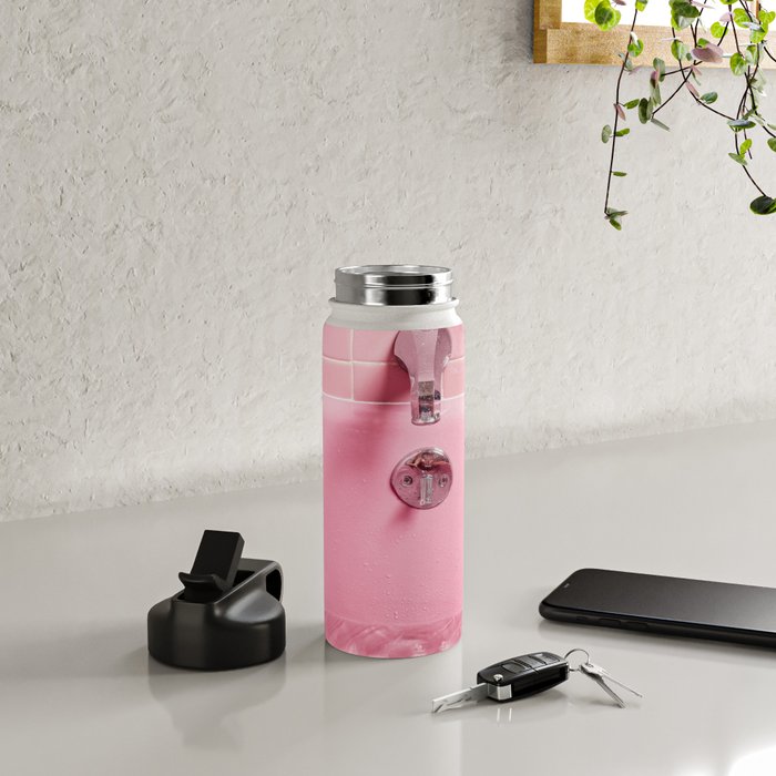 Pink Bathtub Water Bottle Gallery Image 4