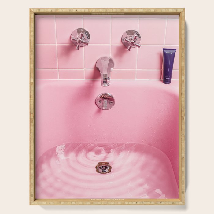 Pink Bathtub Serving Tray Gallery Image 1