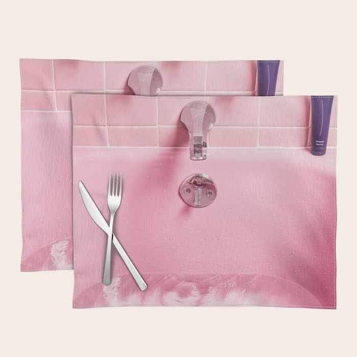 Pink Bathtub Placemat Gallery Image 1