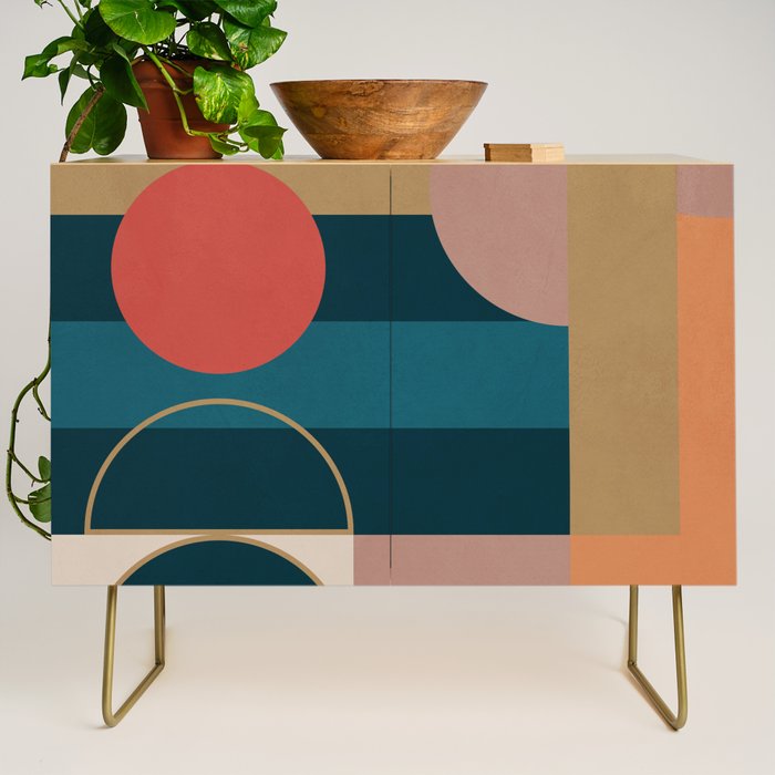 Geometric Abstraction 183 Credenza Gallery Image 1