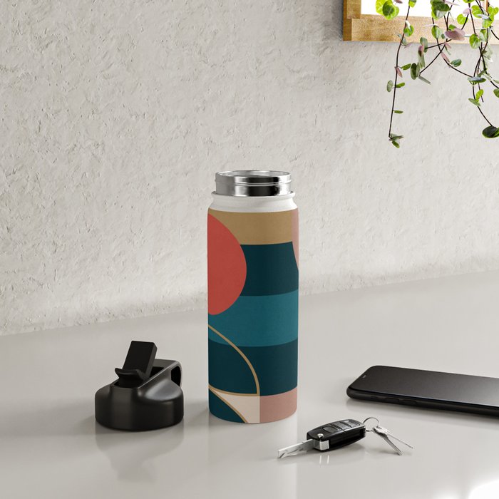 Geometric Abstraction 183 Water Bottle Gallery Image 4