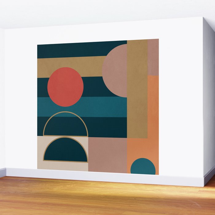 Geometric Abstraction 183 Wall Mural Gallery Image 2