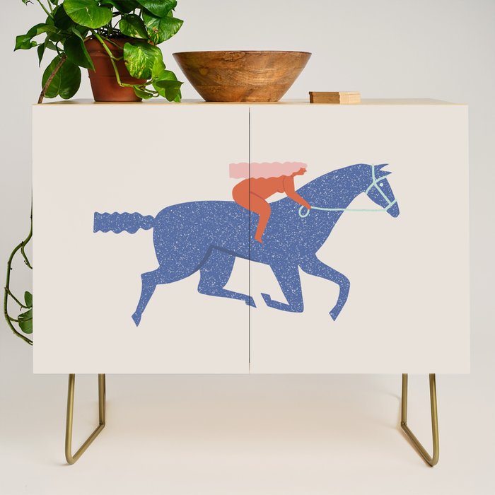 Blue horse Credenza Gallery Image 1
