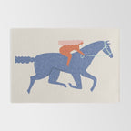 Blue horse Rug Gallery Image 2