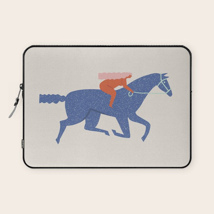 Blue horse Laptop Sleeve Gallery Image 1