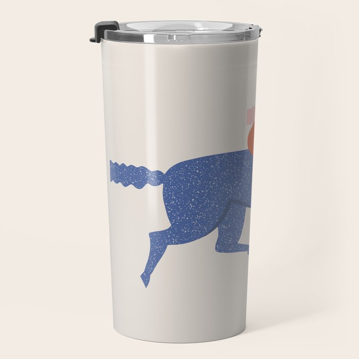 Blue horse Travel Mug Gallery Image 3