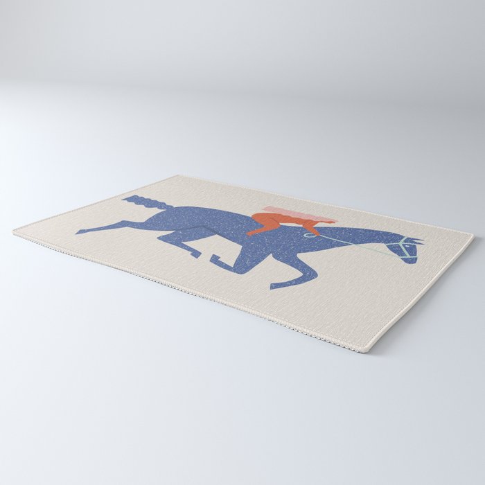 Blue horse Rug Gallery Image 3