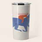 Blue horse Travel Mug Gallery Image 1