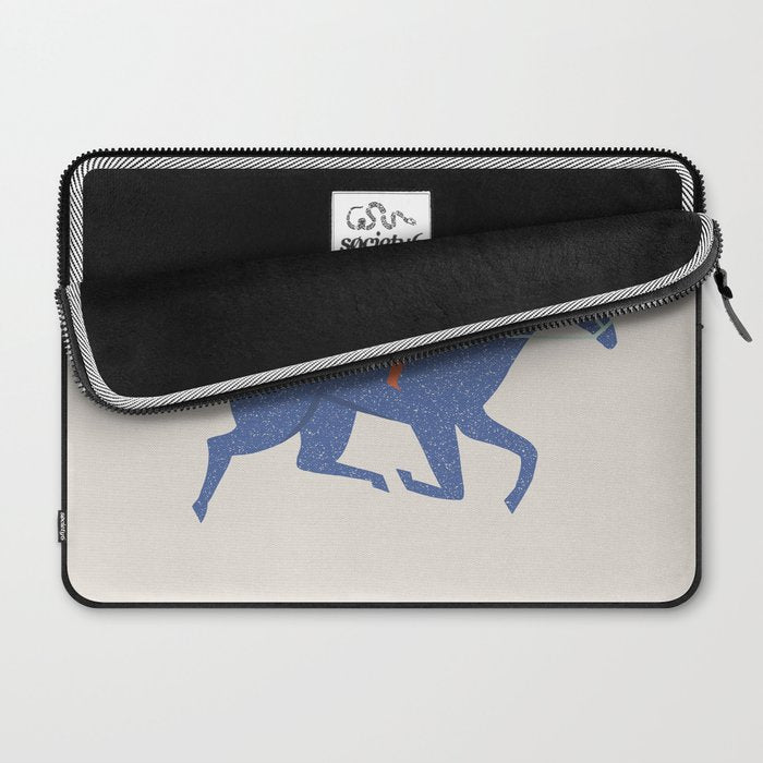 Blue horse Laptop Sleeve Gallery Image 2