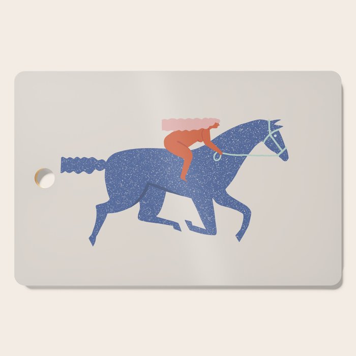 Blue horse Cutting Board Gallery Image 1