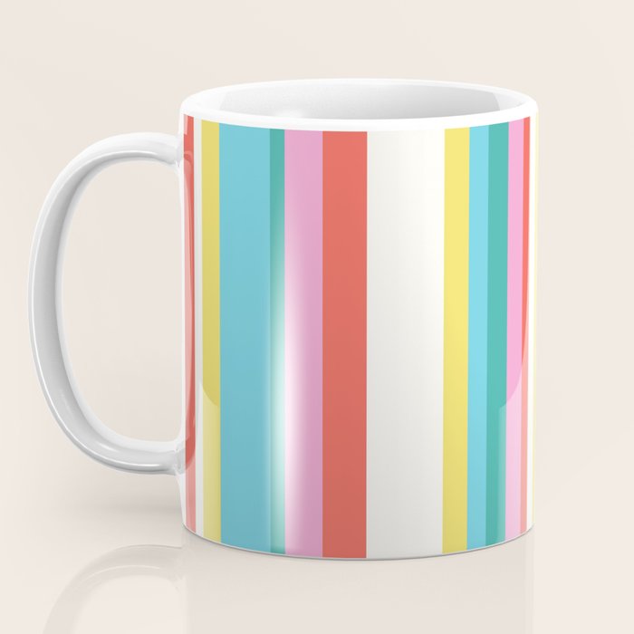 Classic Stripes II - 60s Candy Rainbow Coffee Mug Gallery Image 3
