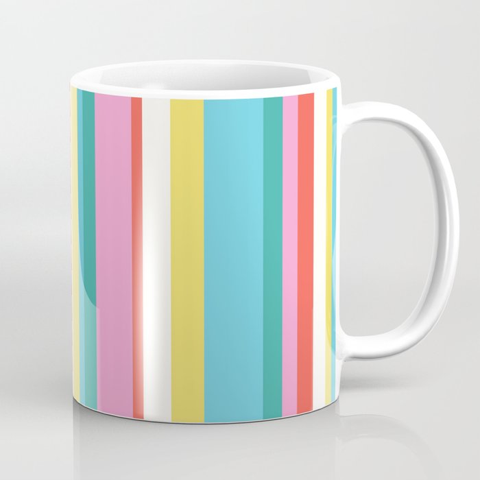 Classic Stripes II - 60s Candy Rainbow Coffee Mug Gallery Image 1