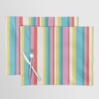 Classic Stripes II - 60s Candy Rainbow Placemat Gallery Image 1
