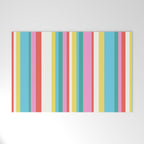 Classic Stripes II - 60s Candy Rainbow Welcome Mat Gallery Image 1