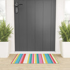 Classic Stripes II - 60s Candy Rainbow Welcome Mat Gallery Image 3