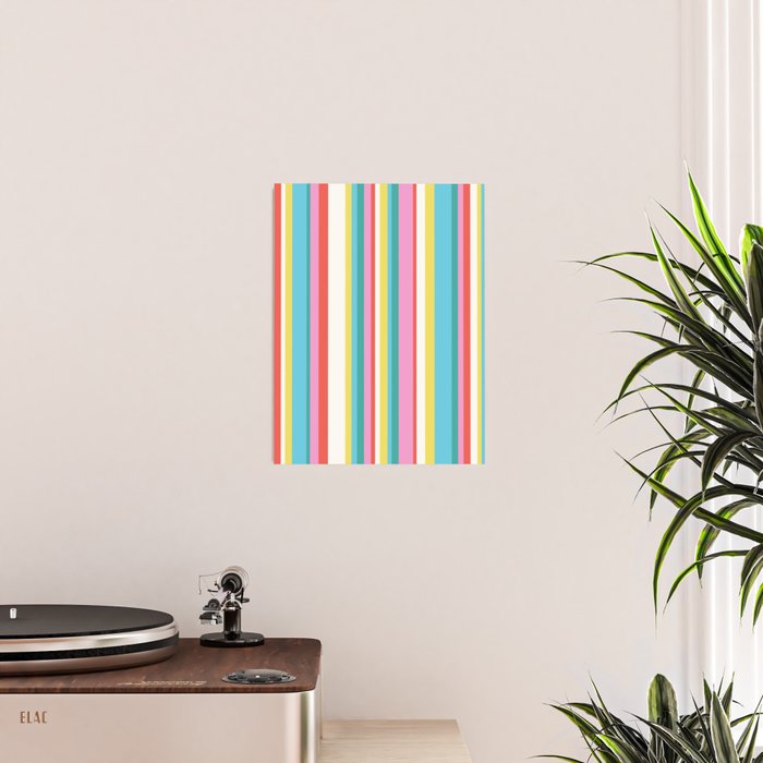 Classic Stripes II - 60s Candy Rainbow Poster Gallery Image 2