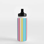 Classic Stripes II - 60s Candy Rainbow Water Bottle Gallery Image 2