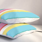 Classic Stripes II - 60s Candy Rainbow Pillow Sham Gallery Image 3