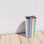 Classic Stripes II - 60s Candy Rainbow Travel Mug Gallery Image 4