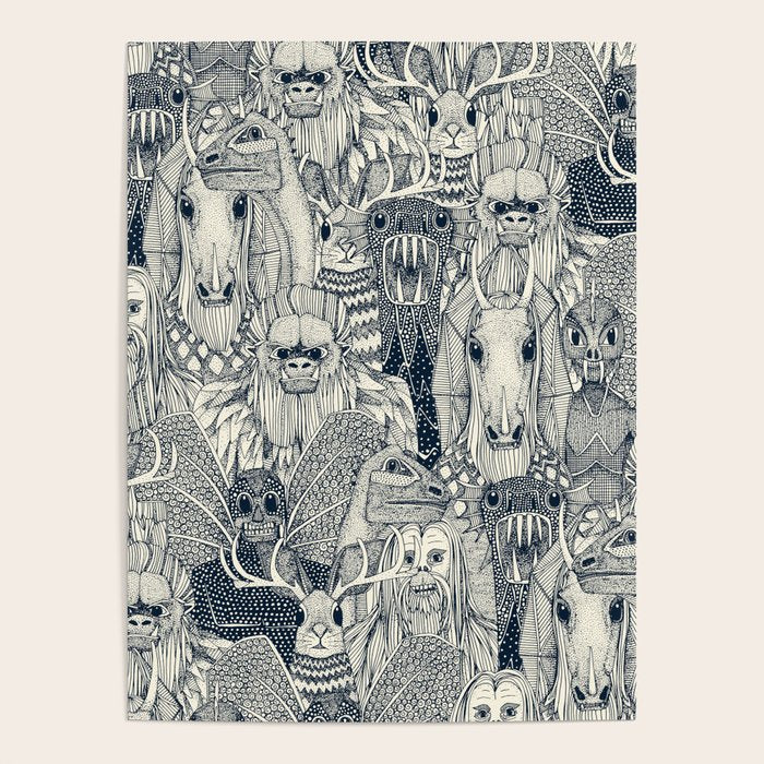 cryptid crowd indigo pearl Poster Gallery Image 4