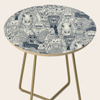 cryptid crowd indigo pearl Side Table Gallery Image 2