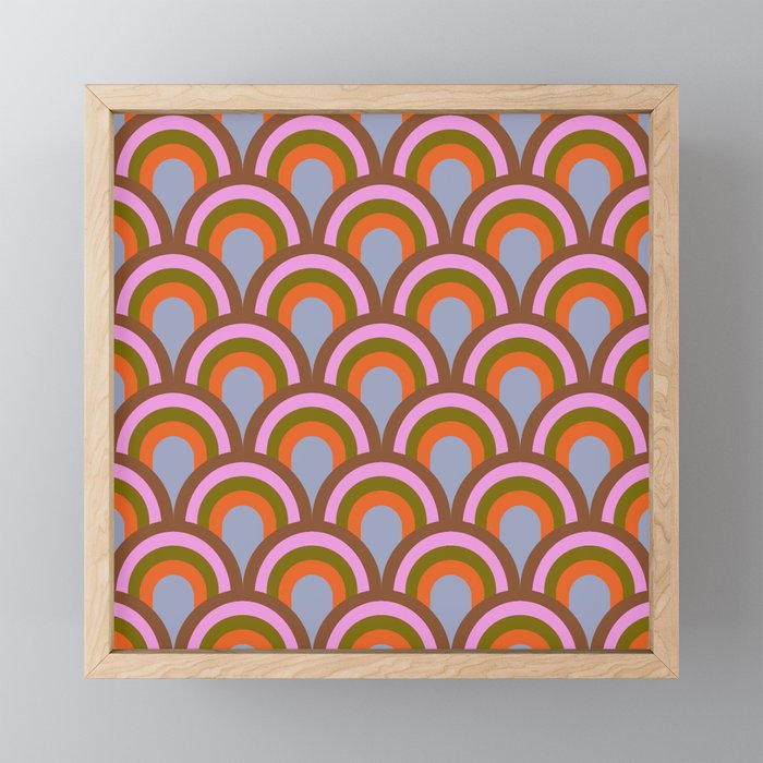 Retro Rainbow Arches Mini Art Print Gallery Image 1