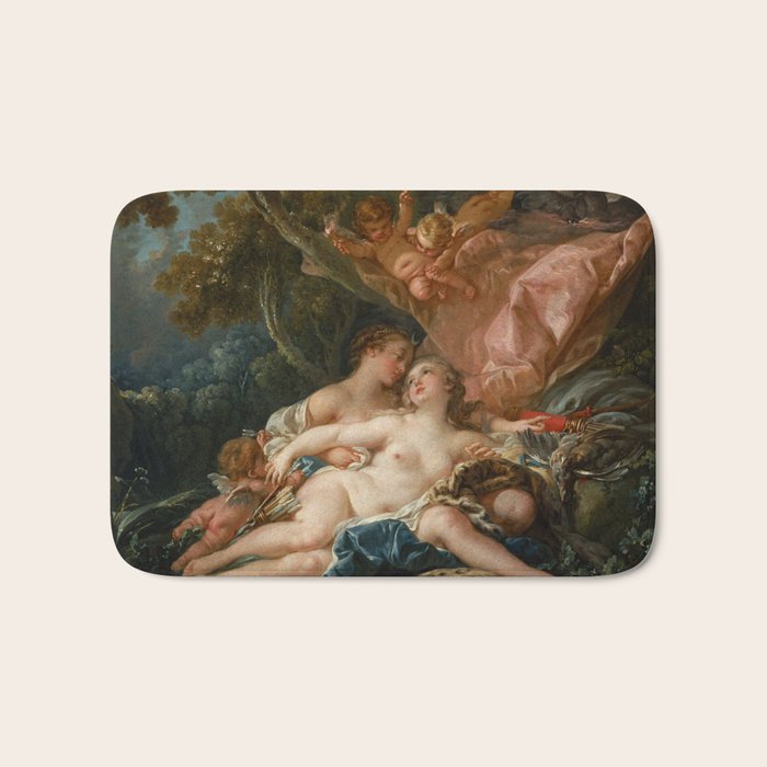 François Boucher "Jupiter and Callisto (The Nymph Callisto Seduced by Jupiter in the Guise of Diana) Bath Mat Gallery Image 1