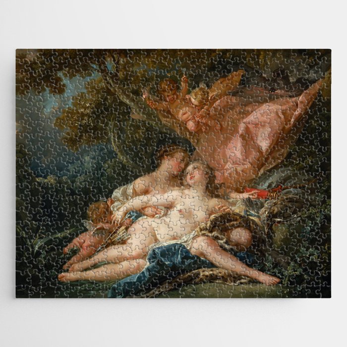 François Boucher "Jupiter and Callisto (The Nymph Callisto Seduced by Jupiter in the Guise of Diana) Jigsaw Puzzle Gallery Image 1