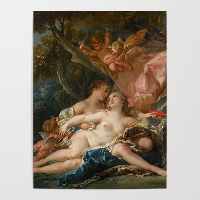 François Boucher "Jupiter and Callisto (The Nymph Callisto Seduced by Jupiter in the Guise of Diana) Poster Gallery Image 4