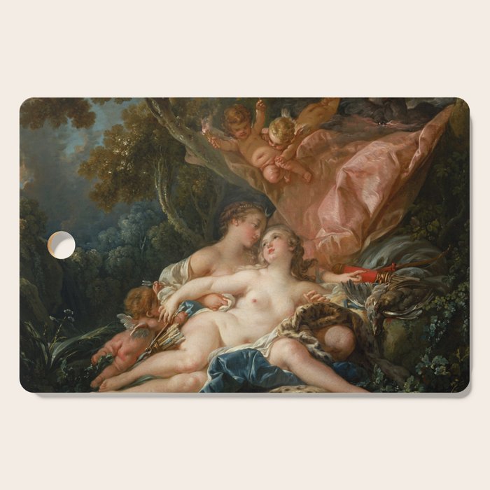 François Boucher "Jupiter and Callisto (The Nymph Callisto Seduced by Jupiter in the Guise of Diana) Cutting Board Gallery Image 1