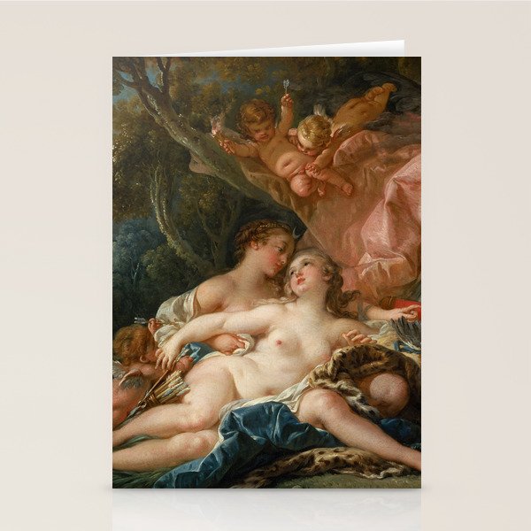 François Boucher "Jupiter and Callisto (The Nymph Callisto Seduced by Jupiter in the Guise of Diana) Stationery Card Gallery Image 2