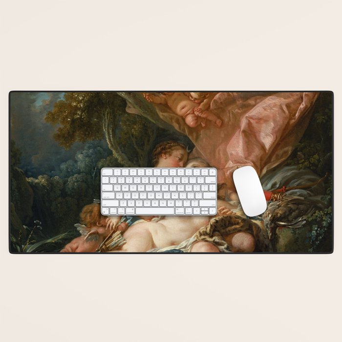 François Boucher "Jupiter and Callisto (The Nymph Callisto Seduced by Jupiter in the Guise of Diana) Desk Mat Gallery Image 1