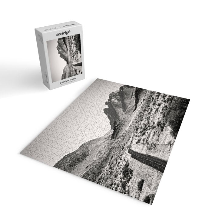 The Lost Highway III Black & White Jigsaw Puzzle Gallery Image 2
