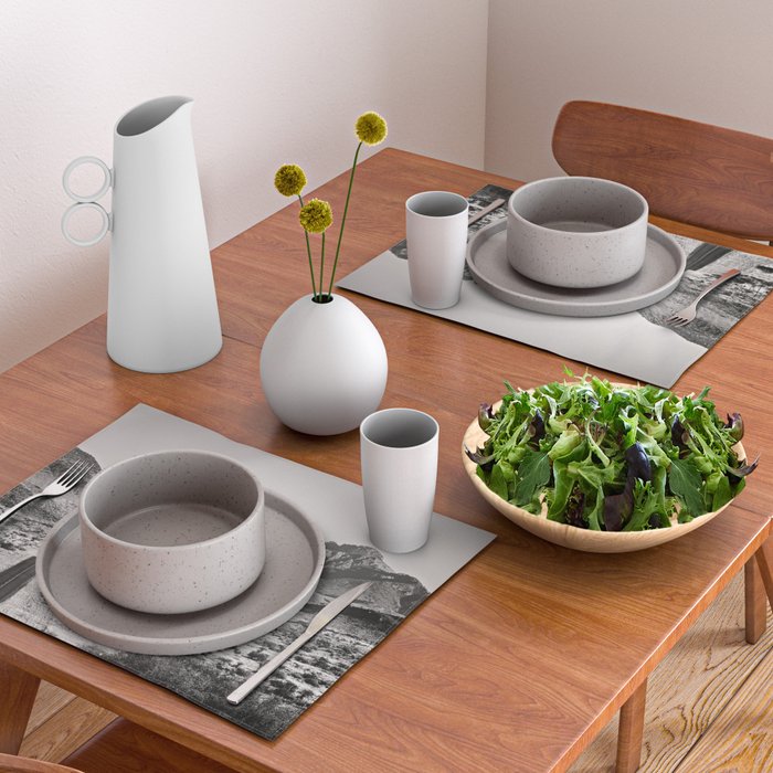 The Lost Highway III Black & White Placemat Gallery Image 2
