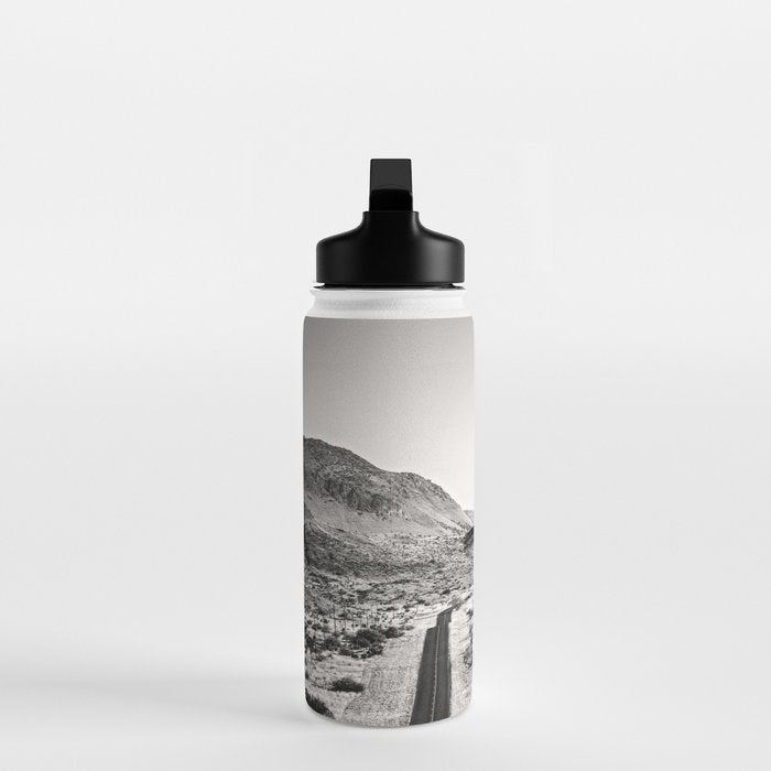 The Lost Highway III Black & White Water Bottle Gallery Image 3