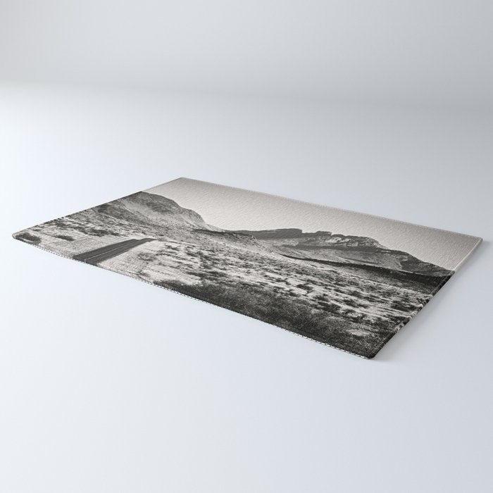 The Lost Highway III Black & White Rug Gallery Image 3