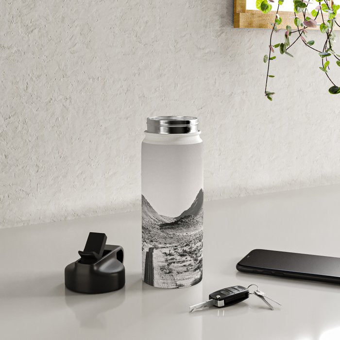 The Lost Highway III Black & White Water Bottle Gallery Image 4