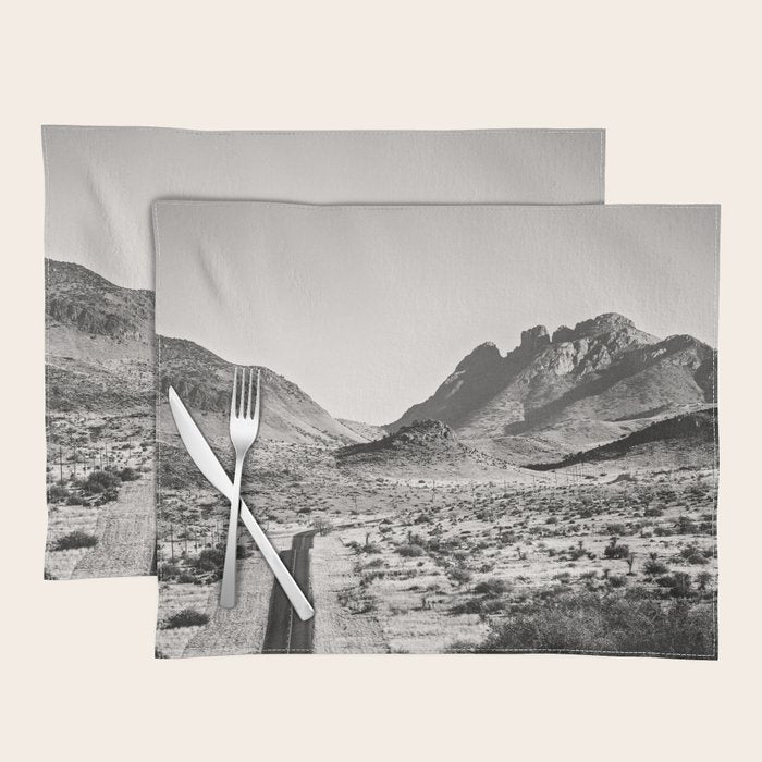 The Lost Highway III Black & White Placemat Gallery Image 1